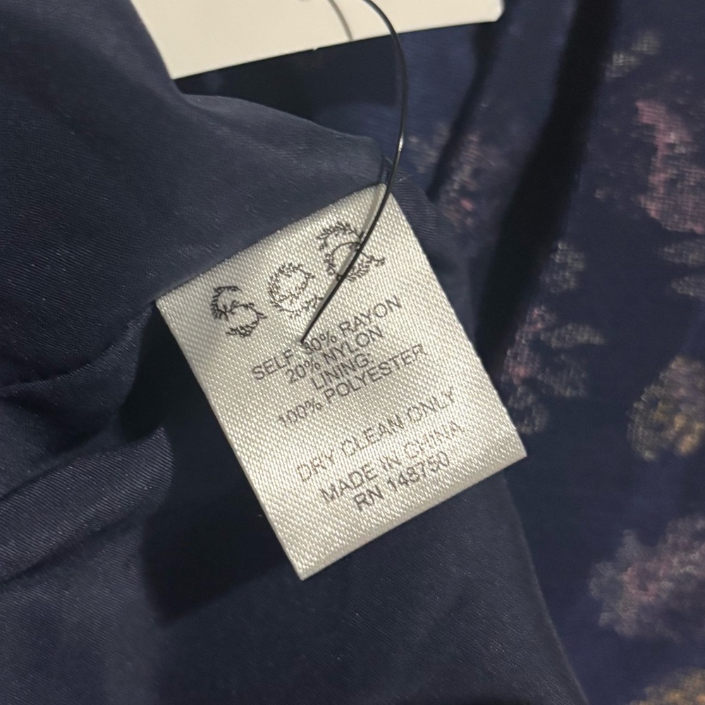 Sea New York Valerie Velvet Floral Dress — BRAND NWT — Size 14 - Picture 5 of 5